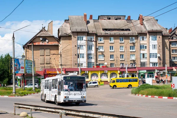 Chernivtsi Ουκρανια Ιουνίου 2021 Trolleybus Skoda 14Tr 366 Πρώην Brno — Φωτογραφία Αρχείου