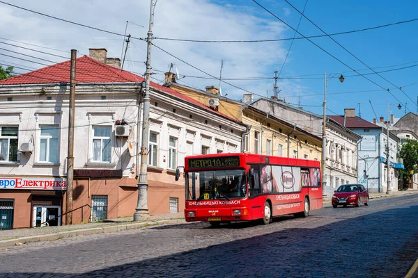 Чернивци Украина Июля 2021 Года Автобус Man A10 Пассажирами Улицах — стоковое фото