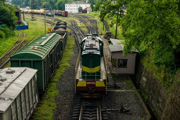 Chernivtsi Ukraine Juillet 2021 Locomotive Chme3 7369 Dans Les Rues — Photo