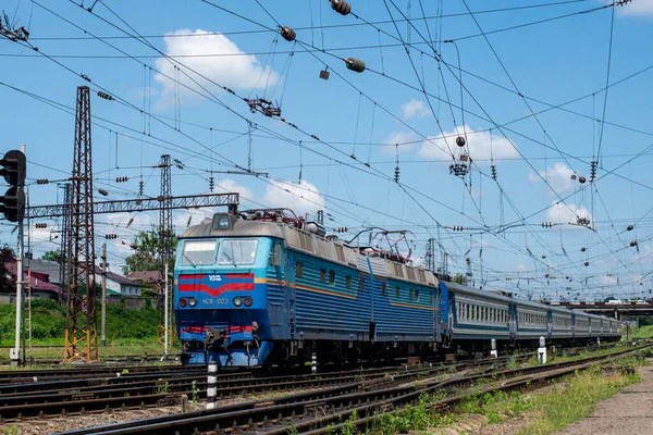 Lviv Ucrânia Julho 2021 Locomotiva Chs8 003 Lviv — Fotografia de Stock