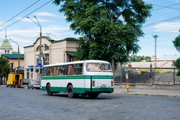 Chernivtsi Ukraine Août 2021 Bus Laz 695T Avec Passagers Dans — Photo