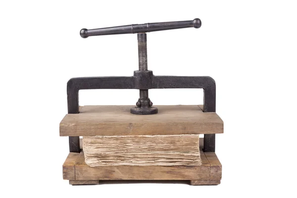 Vintage papper press — Stockfoto