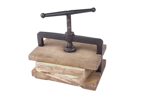 Vintage papper press — Stockfoto