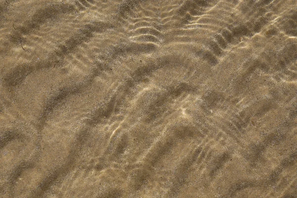 Areia em mar raso — Fotografia de Stock