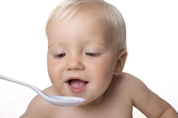 Child eating Royalty Free Stock Images