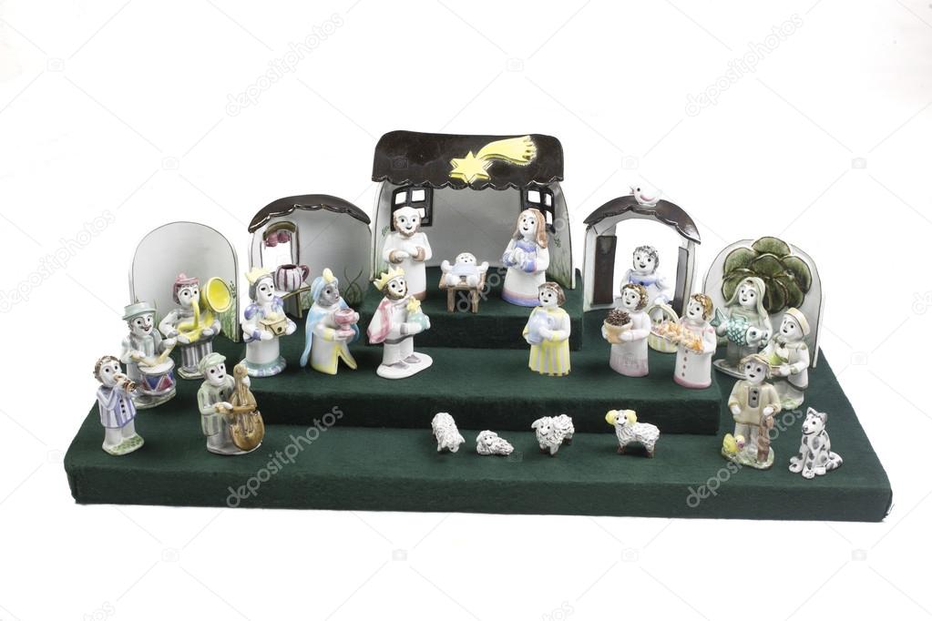 Handmade Nativity scene