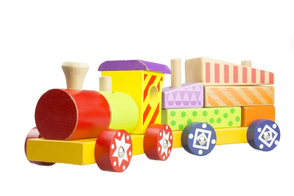 Locomotiva in legno per bambini — Foto Stock