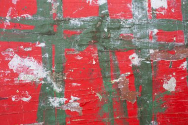 old cracked varnish on a wooden board