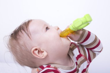 Bebek teether ile