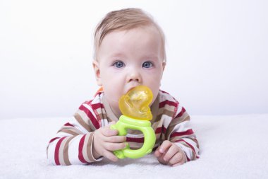 Bebek teether ile
