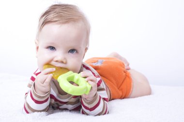 Bebek teether ile