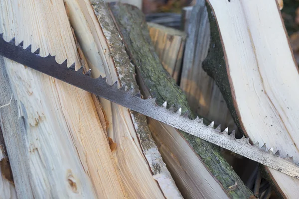 An old rusty saw — Stock Photo, Image