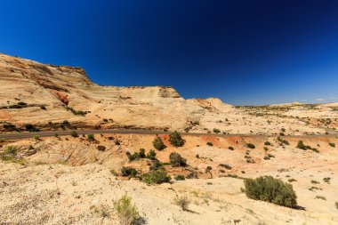 Boulder bir milyon dolarlık yoldan Escalante, ABD.