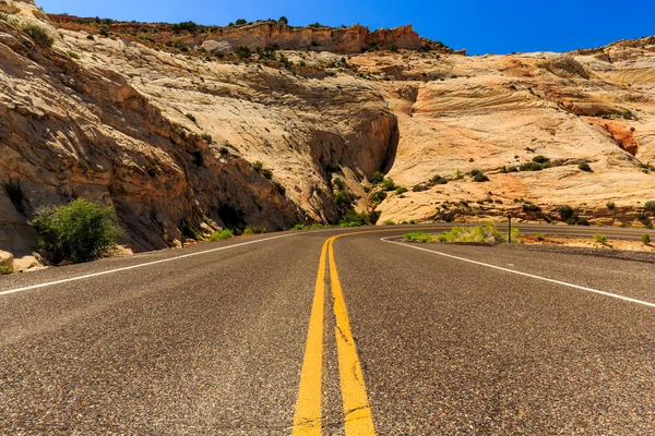 La route d'un million de dollars de Boulder à Escalante, États-Unis . — Photo