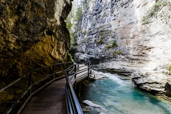 Johnston Canyon, Национальный парк Банф, Альберта, Канада — стоковое фото