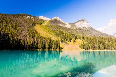 Emerald Lake, Yoho Ulusal Parkı, British Columbia, Kanada