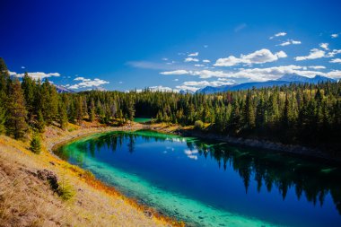 Üçüncü Gölü, 5 göller, Jasper National Park, Alberta Vadisi