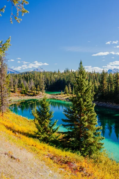 Третій озера, Долина 5 озер, Національний парк Джаспер, Альберта — стокове фото