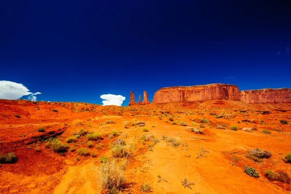 Tres hermanas, Monument Valley, Arizona, EE.UU. — Foto de Stock