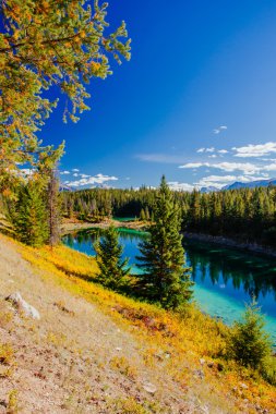 Üçüncü Gölü, 5 göller, Jasper National Park, Alberta Vadisi