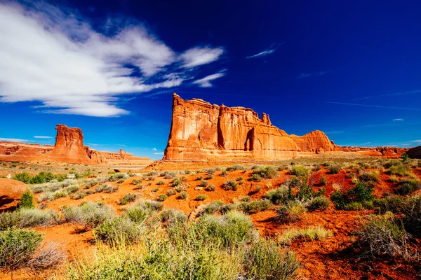 Az orgona homokkő, Arches Nemzeti Park, Utah, Amerikai Egyesült Államok. — Stock Fotó