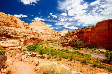 Hickman köprü iz, sermaye resif Milli Parkı, Utah, Amerika