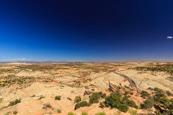 De weg van de een miljoen Dollar van Boulder naar Escalante, Verenigde Staten. — Stockfoto