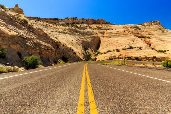 La strada da un milione di dollari da Boulder a Escalante, USA . — Foto Stock