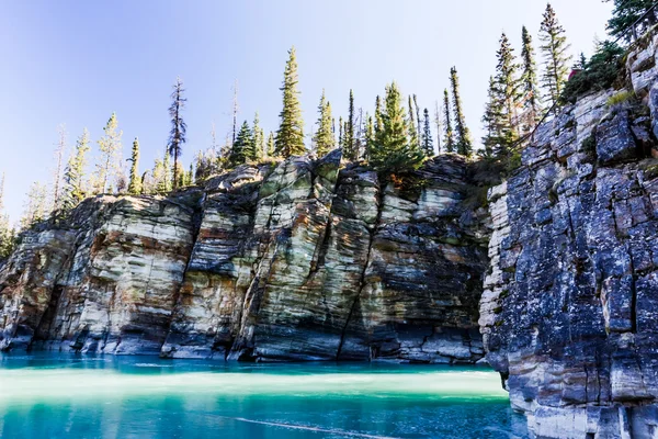 Athabasca Falls, Icefield Parkway, Parco nazionale di Jasper — Foto Stock