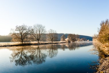 Nehir Ruhr, gündoğumu, Schwerte Geisecke, Almanya