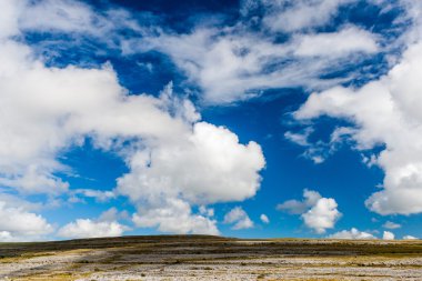 Burren manzarası, County Clare, İrlanda