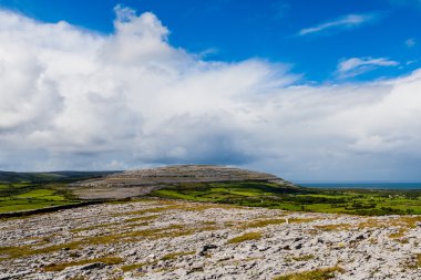 Burren manzarası, County Clare, İrlanda