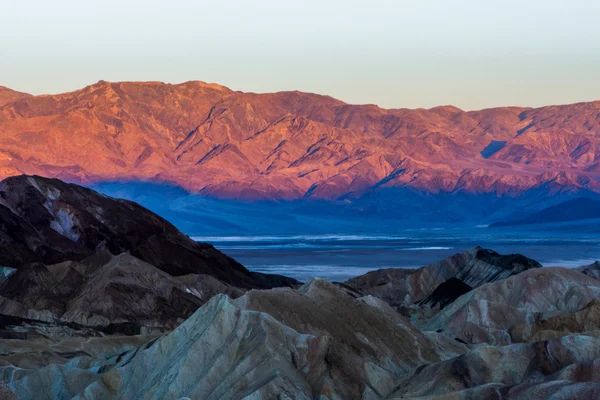 Východ slunce na Zabriskie Point, Death Valley National Park, Usa — Stock fotografie