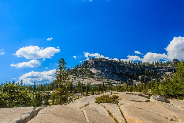 Pohled na Tioga Pass, Yosemitský národní Park, Sierra Nevada, Usa — Stock fotografie