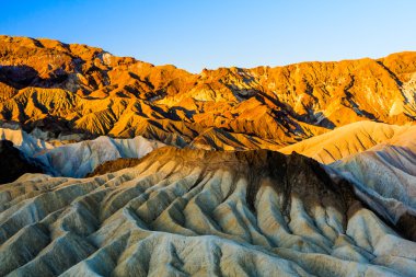 Zabriskie noktası, ölüm Vadisi Milli Parkı, ABD güneş doğarken