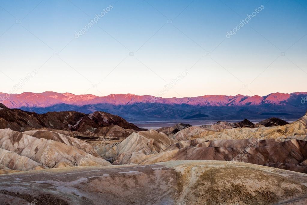 sunrise at Zabriskie Point, Death Valley National Park, USA