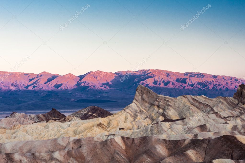 sunrise at Zabriskie Point, Death Valley National Park, USA