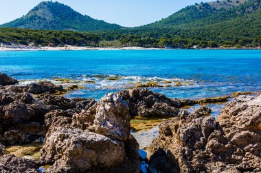 Cala Agulla, Mayorka, İspanya.