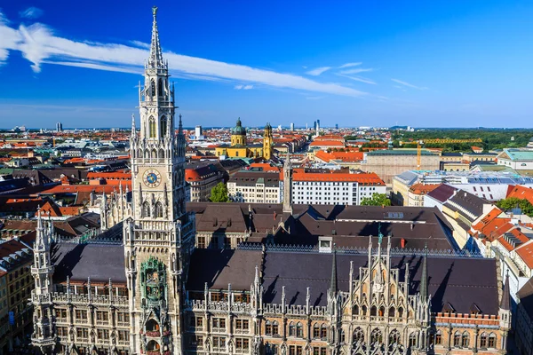 Het nieuwe stadhuis, München, Beieren, Duitsland — Stockfoto