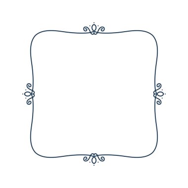 Hat çerçevesi. Basit kenarlık dekorasyonu