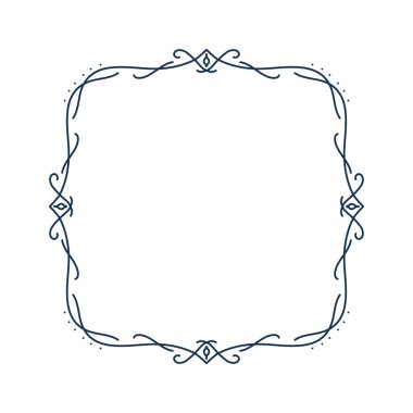 Hat çerçevesi. Basit kenarlık dekorasyonu