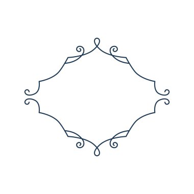 Hat çerçevesi. Basit kenarlık dekorasyonu