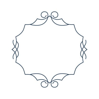 Hat çerçevesi. Basit kenarlık dekorasyonu