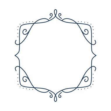 Hat çerçevesi. Basit kenarlık dekorasyonu