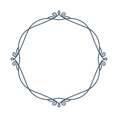 Hat çerçevesi. Basit kenarlık dekorasyonu