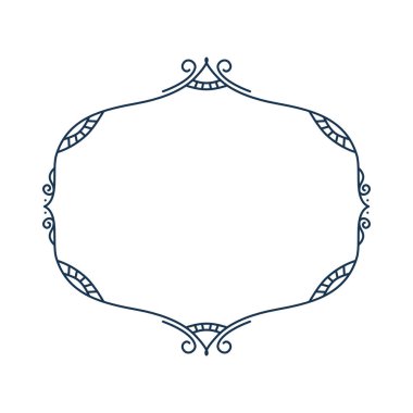 Hat çerçevesi. Basit kenarlık dekorasyonu