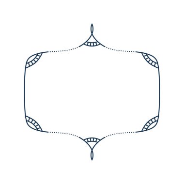 Hat çerçevesi. Basit kenarlık dekorasyonu