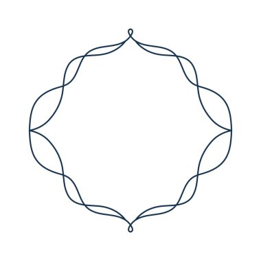 Hat çerçevesi. Basit kenarlık dekorasyonu