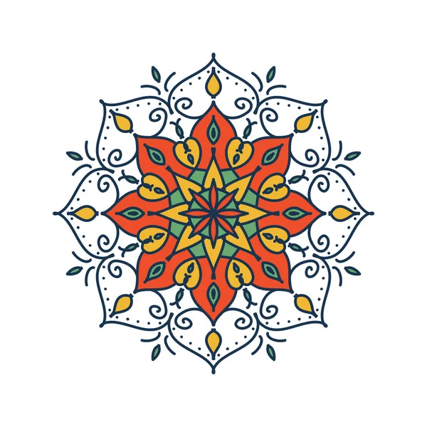 Mandala Vagyok Vintage Dekoratív Elemek Kézzel Rajzolt Háttér — Stock Vector