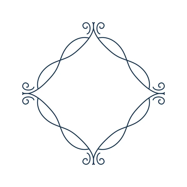 Čárový Rám Jednoduchá Dekorace Okrajů — Stockový vektor